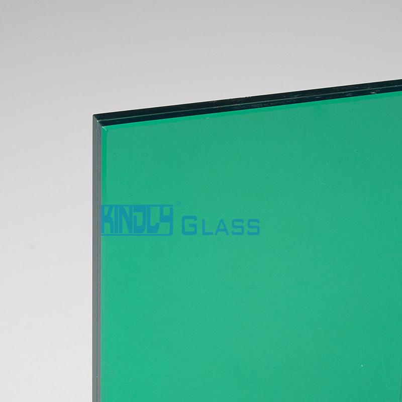Blue Green PVB Clear Laminated Glass
